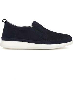 Ziya, Erkek Hakiki Deri Konfor Ayakkabı 1611002Z26092 Lacivert