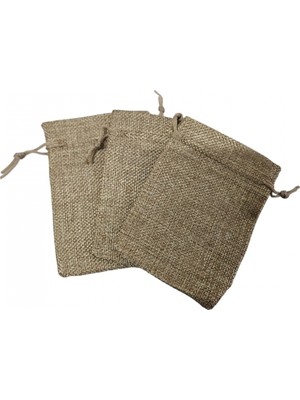 Özer Kutu Jüt Hasır 25 Adet 9X12 cm Boy Takı, Altın ve Hediye Kesesi