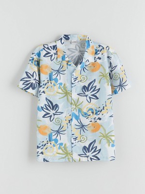 Lc Waikiki Yeni Sezon Desenli Erkek Çocuk Gömlek