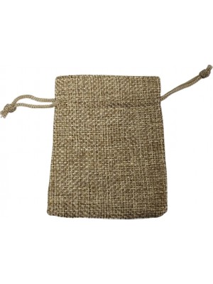 Özer Kutu Jüt Hasır 50 Adet 7x9 cm Boy Takı, Altın ve Hediye Kesesi