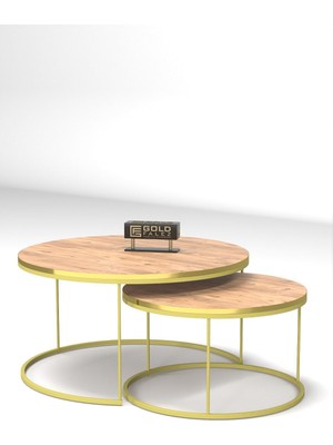 Orta Sehpa Ikili Lüx Specıal Gold Ceviz