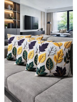 Özdağ Home Concept 3D Dijital Baskı Premium Kumaş Kırlent Kılıfı 43X43 cm 2’li Set–dekoratif Yastık