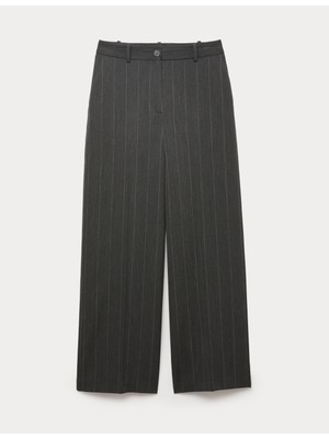 Marks & Spencer Çizgili Geniş Paça Pantolon
