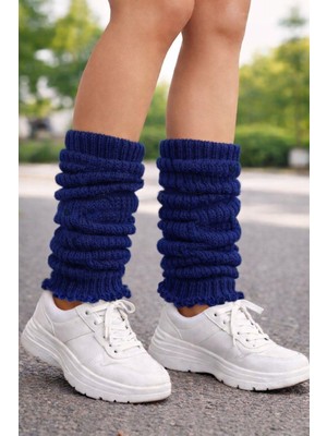 Urart Kadın Diz Altı Yumuşak Sıcak Tutan Dokulu Tozluk Çorap Konç
