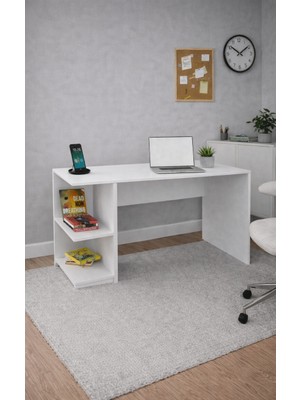 Bladimo Aris Çalışma Masası , Ofis Masası Kitaplıklı Bilgisayar Masası