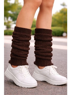 Urart Kadın Diz Altı Yumuşak Sıcak Tutan Dokulu Tozluk Çorap Konç
