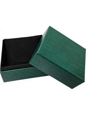 Özer Kutu Yeşil Sert Karton Saat & Kelepçe ve Bileklik Kutusu 2 Li Paket ( Içi Yastıklı)