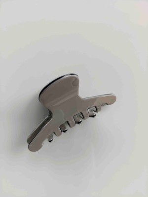 Kemik Küçük Boy Mandal Toka Gri