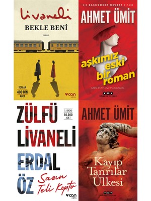 Can Yayınları Bekle Beni + Kayıp Tanrılar Ülkesi + Aşkımız Eski Bir Roman + Sazın Teli Koptu Set
