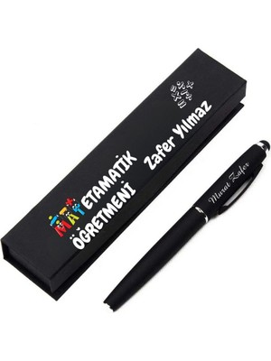 Hediye Vakti Matematik Öğretmenlerine Özel Isimli Kalem – Kutulu Şık Öğretmen Hediyesi