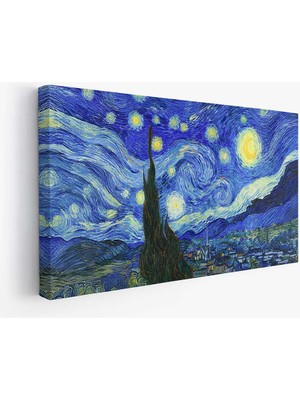 Grown Yıldızlı Gece Kanvas Tablo (De Sterrennacht)