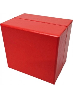 Özer Kutu Kırmızı Sert Karton Saat & Kelepçe ve Bileklik Kutusu 2 Li Paket ( Içi Yastıklı)