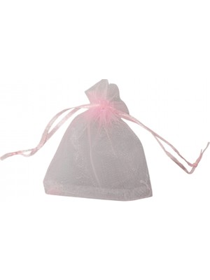 Özer Kutu Organize Tül Pembe 25 Adet 7x9 cm Boy Takı, Altın ve Hediye Kesesi