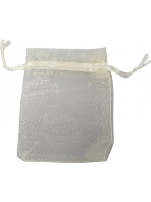Özer Kutu Organize Tül Krem 25 Adet 7x9 cm Boy Takı, Altın ve Hediye Kesesi