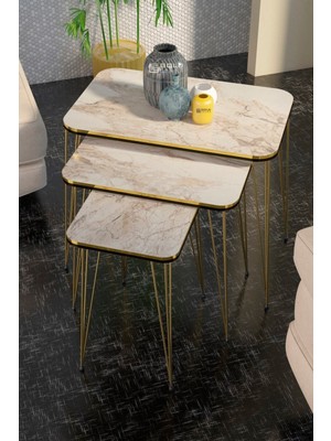 Zigon Sehpa Kr Çift Gold Efes Tel