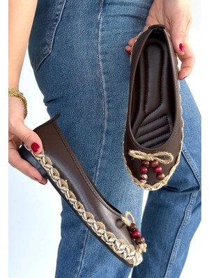 Sb Shopping Ilwe Kahverengi Cilt Babet Ayakkabı