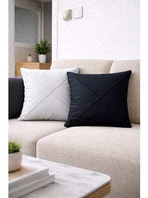 Özdağ Home Concept Duck Kumaş Kırlent Kılıfı 43X43 cm 2’li Set – Leke Tutmaz, Modern Tasarım