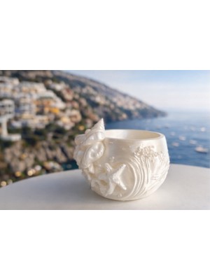 Bee3D Deniz Kabuğu Dekoratif Kase – 3D Baskı Silk Pla Parlak Yüzey | Bee 3D