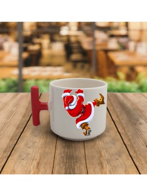 Yılbaşı Noel Temalı El Yapımı T Kupa