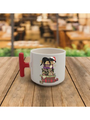 Yılbaşı Noel Temalı El Yapımı T Kupa