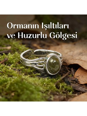 Taş Sandığı Koyu Renk Labradorit Taşı Çelik Yüzük - Kararmaz