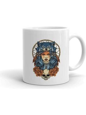 Düş Kapanı ve Kız Baskılı Kupa/bardak