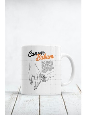 Canım Babam Baskılı Kupa Bardak