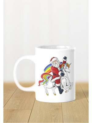 Hediyelik Yeniyıl / Yılbaşı / Noel Baba Baskılı Kupa Bardak