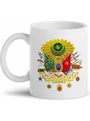 Osmanlı Tuğrası Baskılı Kupa Bardak D01