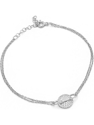 Gezegen Model Kadın Gümüş Bileklik