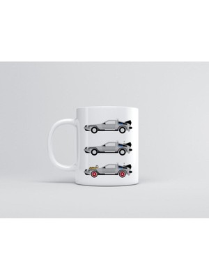 Geleceğe Dönüş Arabası Baskılı Kupa Bardak