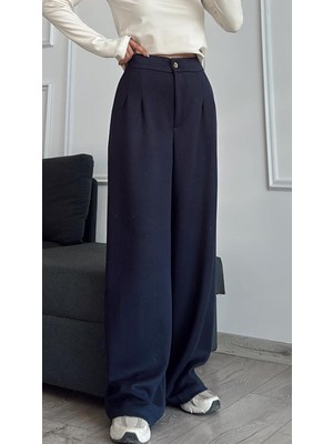 Madame Melek Orjinal Marka Modal Kumaş Bel Lastikli Palazzo Pantolon