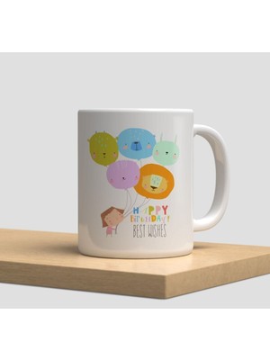 Beyaz Kupa Bardak A203 - Aşk Hediye Doğumgünü Yılbaşı Sevgi Arkadaşlık Dostluk Kardeşlik Vintage