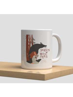 Beyaz Kupa Bardak A206 - Aşk Hediye Doğumgünü Yılbaşı Sevgi Arkadaşlık Dostluk Kardeşlik Vintage