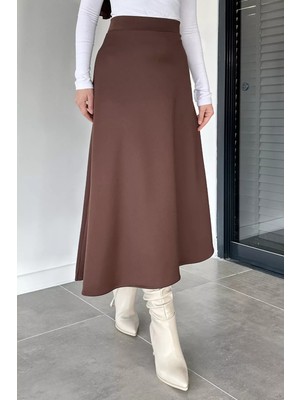 Julude Bel Lastikli Scuba Tesettür Kiloş Etek P-00018921