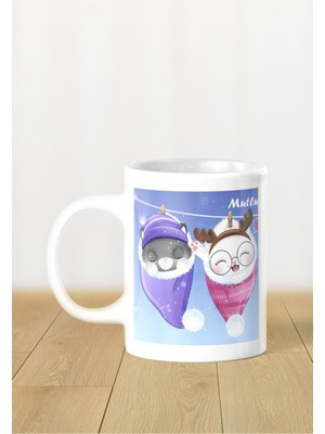 Hediyelik Yeniyıl / Yılbaşı / Noel Baba Baskılı Kupa Bardak