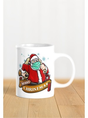 Hediyelik Yeniyıl / Yılbaşı / Noel Baba Baskılı Kupa Bardak