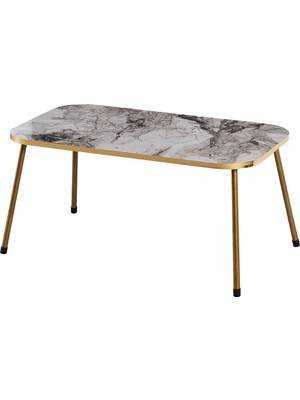 Zigon Sehpa ve Orta Sehpa Kombin Set Altın Efes 3101