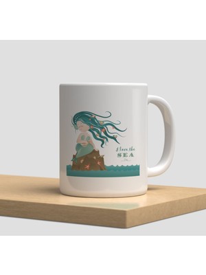 Beyaz Kupa Bardak A230 - Aşk Hediye Doğumgünü Yılbaşı Sevgi Çiçek Papatya