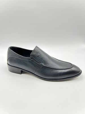 Santorino Ayakkabı Erkek Hakiki Deri Lacivert Antik Neolit Taban Klasik Ayakkabı