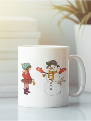 Beyaz Kupa Bardak Yeniyıl Yılbaşı