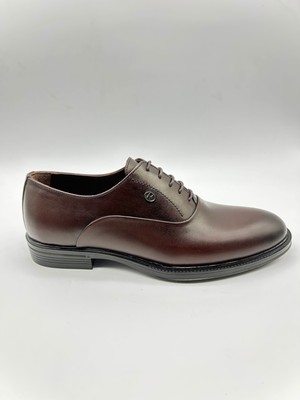 Santorino Ayakkabı Erkek Hakiki Deri Kahve Antik Kauçuk Taban Klasik Ayakkabı