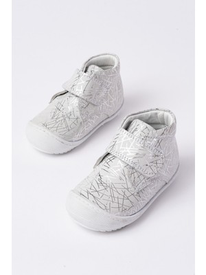 Ilkadım  - Bebek Hakiki Deri Ortopedik Kaydırmaz Taban Ayakkabı