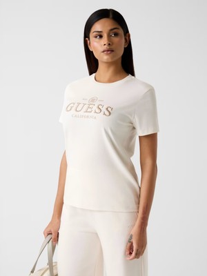 Guess Nakışlı Logolu Tişört  V6RI06KD741