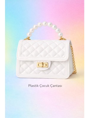 Selvira Inci Saplı Plastik Çocuk Çantası – Kapitone Desenli, Zincir Askılı Kız Çanta /küçük Boy