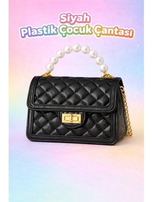 Selvira Inci Saplı Plastik Çocuk Çantası – Kapitone Desenli, Zincir Askılı Kız Çanta /küçük Boy