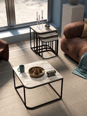 Orta Sehpa ve Zigon Sehpa Damla Efes