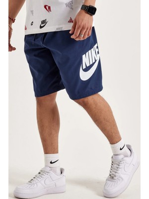Nike Nsw Clup Woven Erkek Lacivert Dokuma Spor Şort