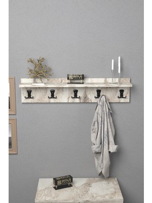 Askılık Duvar Elbise Askılığı Portmanto 80 cm Efes Düz