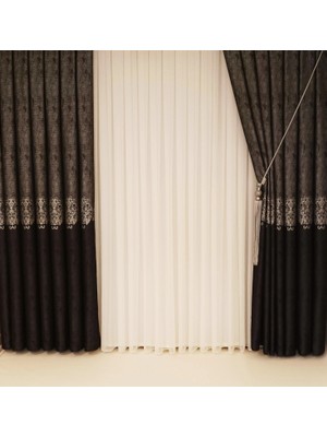 Nivemes Home Servi Antrasit 1/3  Pile Fon Perde Apm